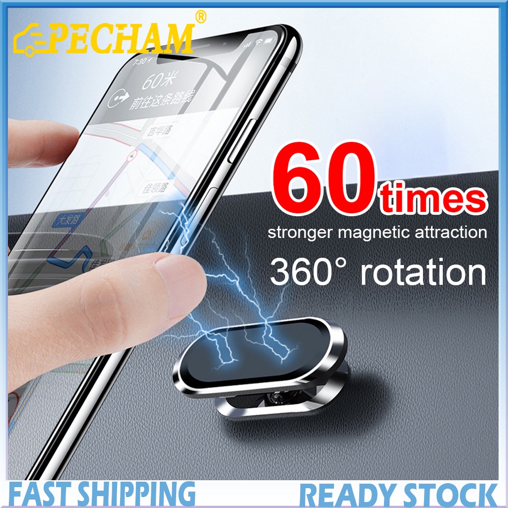 Giá đỡ điện thoại F6/F16 xoay 360 độ dạng hút từ tính gắn trên xe hơi siêu chắc chắn