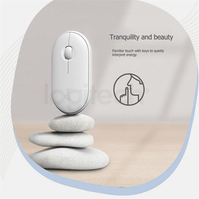 Chuột Bluetooth không dây Logitech Pebble M350 nhỏ và yên tĩnh | BigBuy360 - bigbuy360.vn