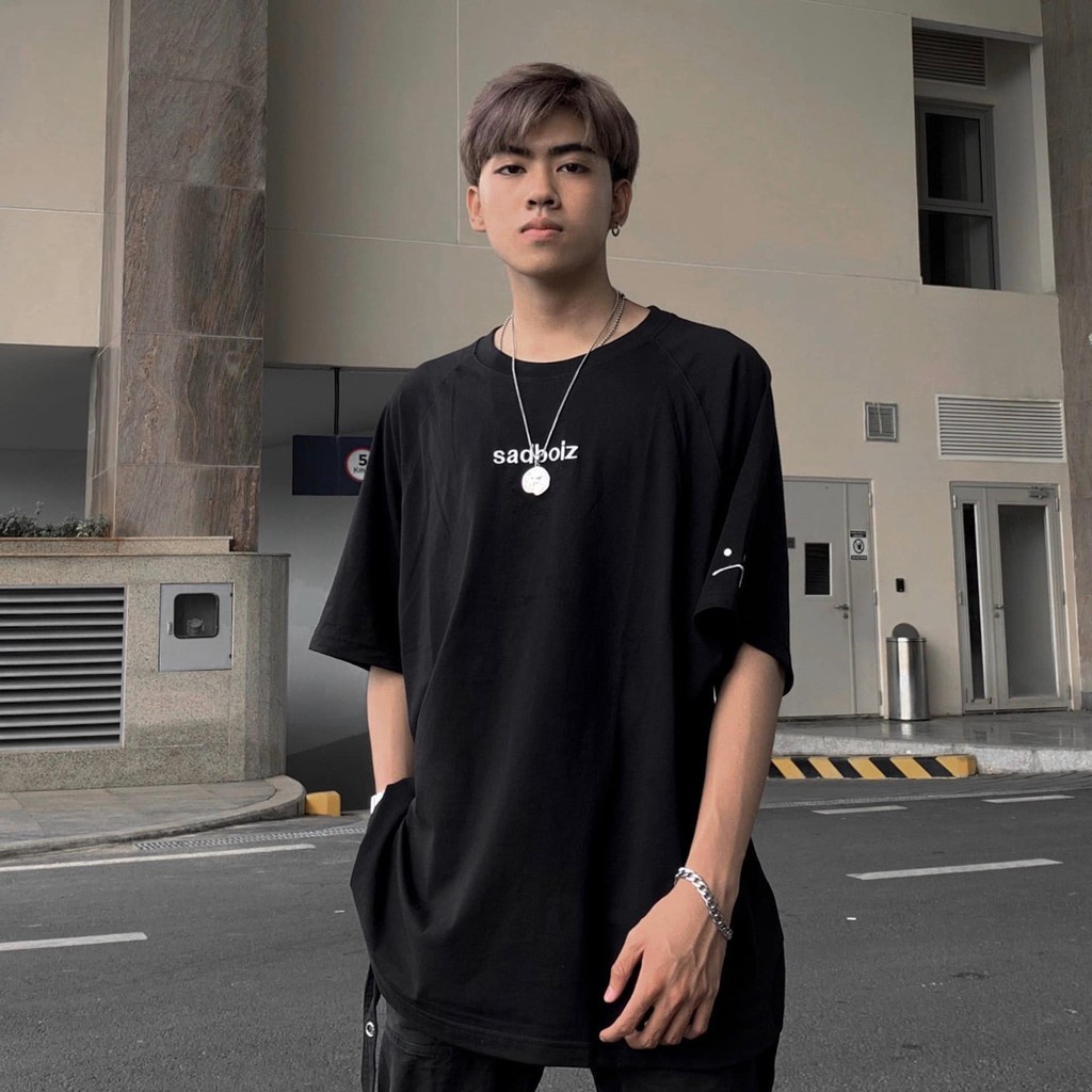 Áo thun Sadboiz hottrend in mặt buồn , Áo phông Unisex tay lỡ form rộng chất liệu cotton