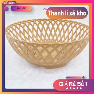 Rổ nhựa giả mây tròn 3 size cho mọi người lựa chọn. 15cm 20cm 26cm Việt Nhật