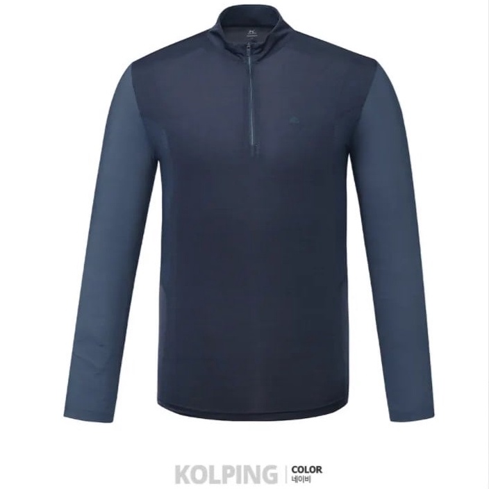 Áo thun dài tay cổ khóa Zipper tiện dụng, Áo thể thao nam tay dài