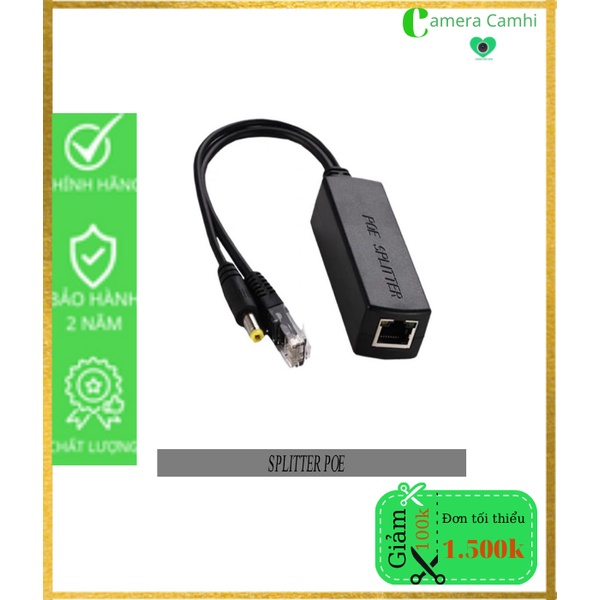 Đầu chuyển poe splitter 48V sang 12V