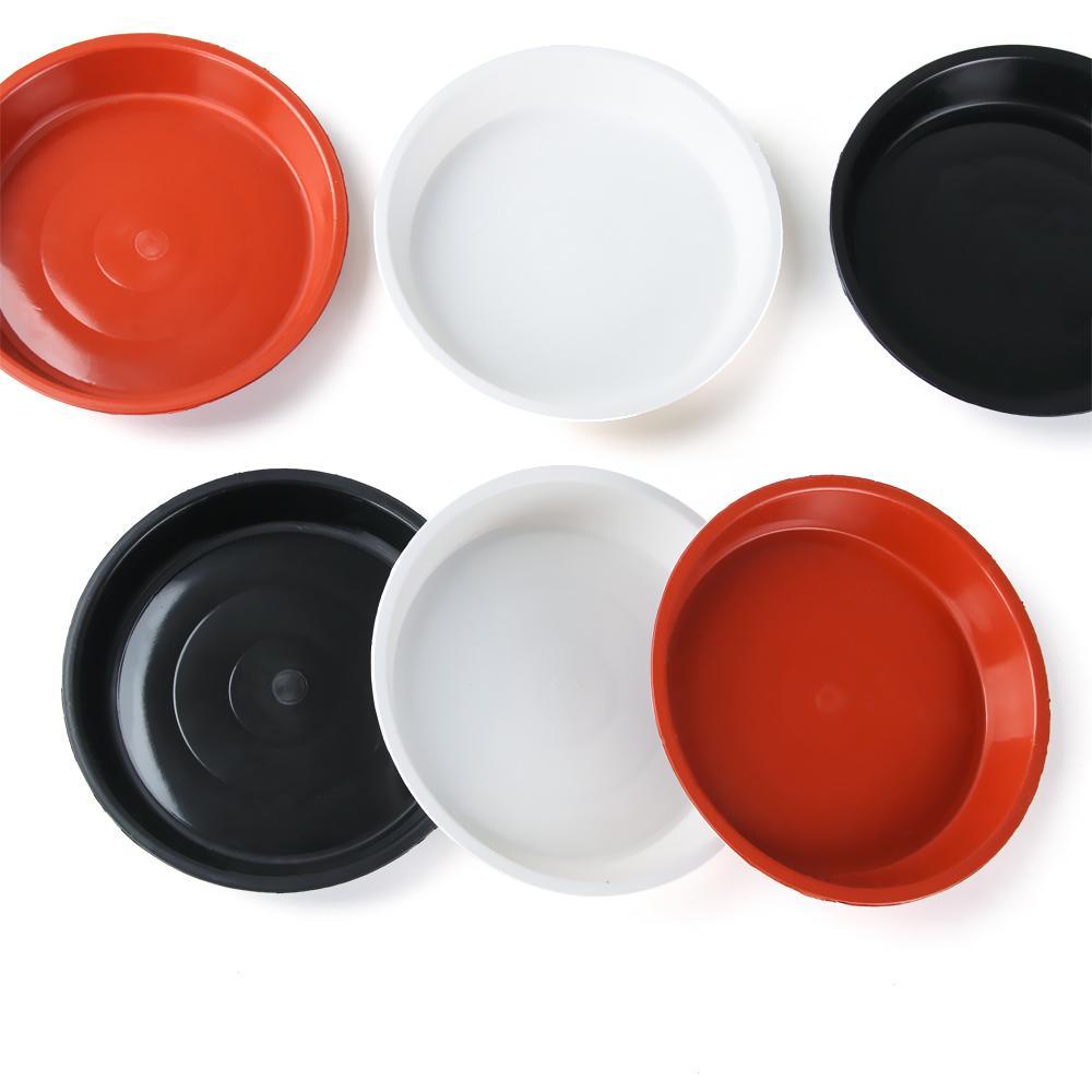 Set 1 Khay Tròn Bằng Nhựa Bền Đựng Đĩa / Nước Sốt Cho Sân Vườn