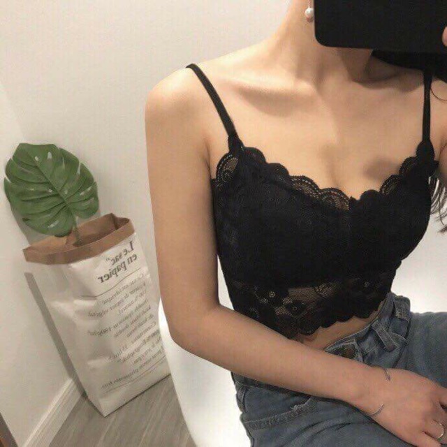 Áo lót nữ bra ren dây không gọng đẹp
