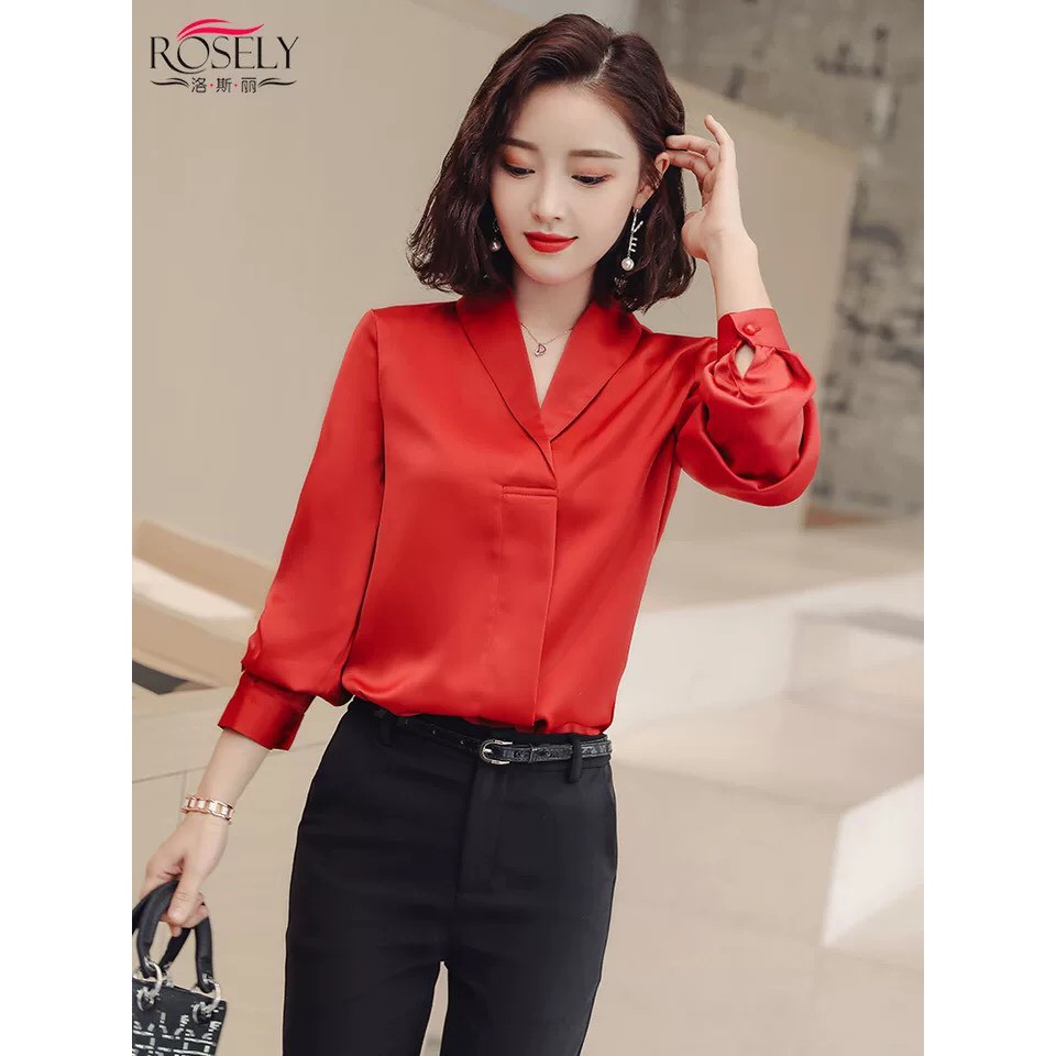 (Hàng có sẵn) Áo sơ mi nữ công sở