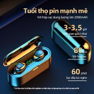 【COD】Amoi F9 Bluetooth Headset with LED Screen Waterproof IPX7 LED