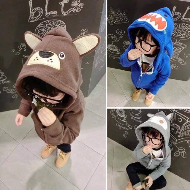 áo khoác nỉ hình thú