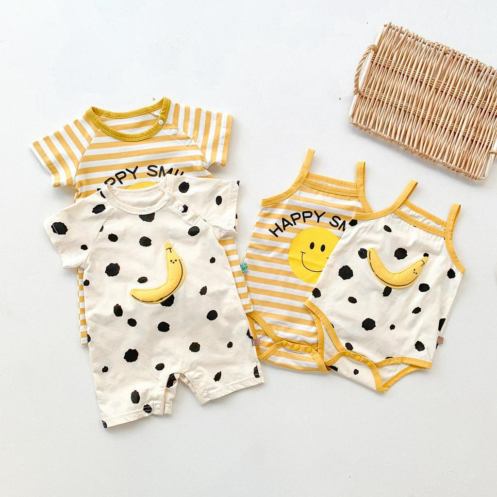 Áo liền quần phong cách xinh xắn cho bé sơ sinh