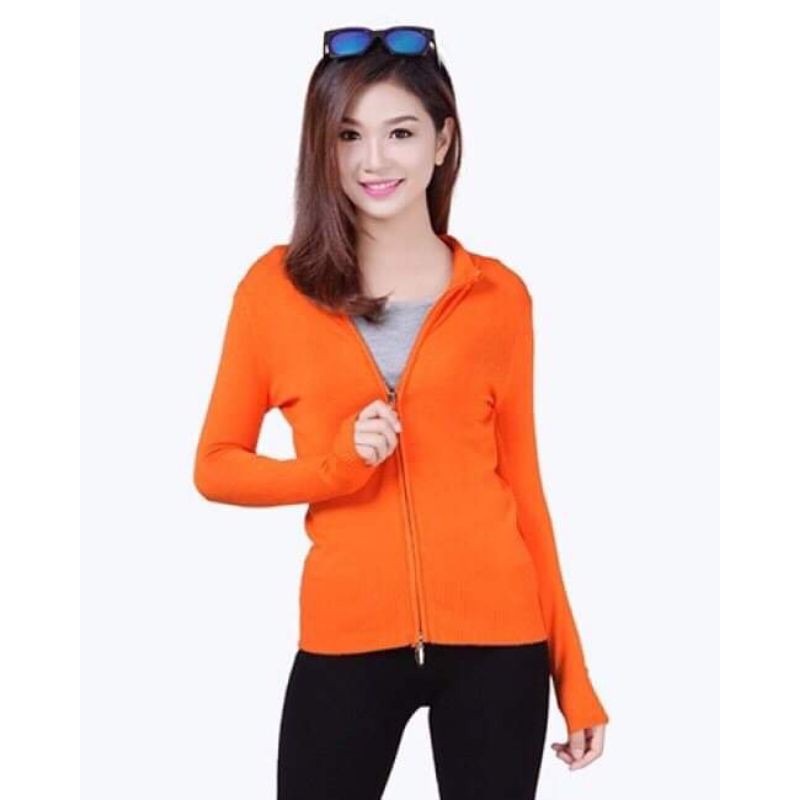 Áo khoác len dây kéo Quảng Châu