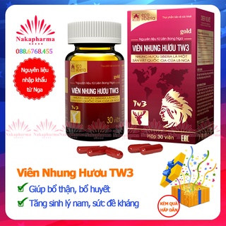 Viên Nhung Hươu TW3 Gold – Sâm nhung bổ thận Siberia giúp bổ huyết, bồi bổ cơ thể, tăng cường sinh lý, hỗ trợ sức khỏe