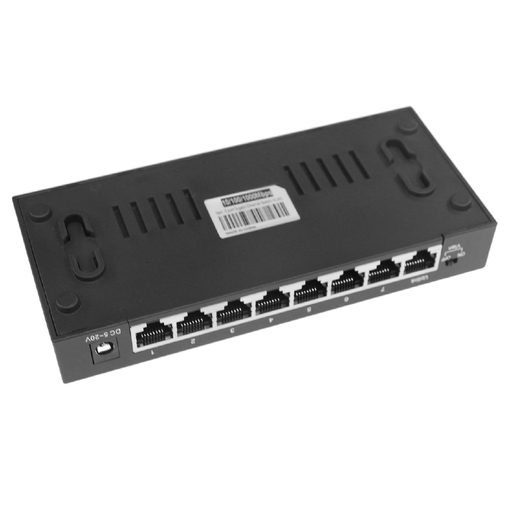 A 8-Port Hubs 1000Mbps Gigabit Ethernet Desktop Switch Fast Network