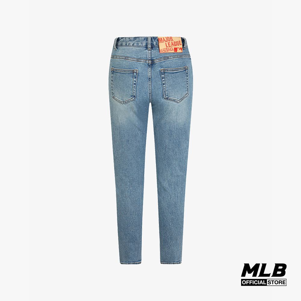 MLB - Quần jeans nữ Logo Embroidery Slim Fit 31DPW1011-50U