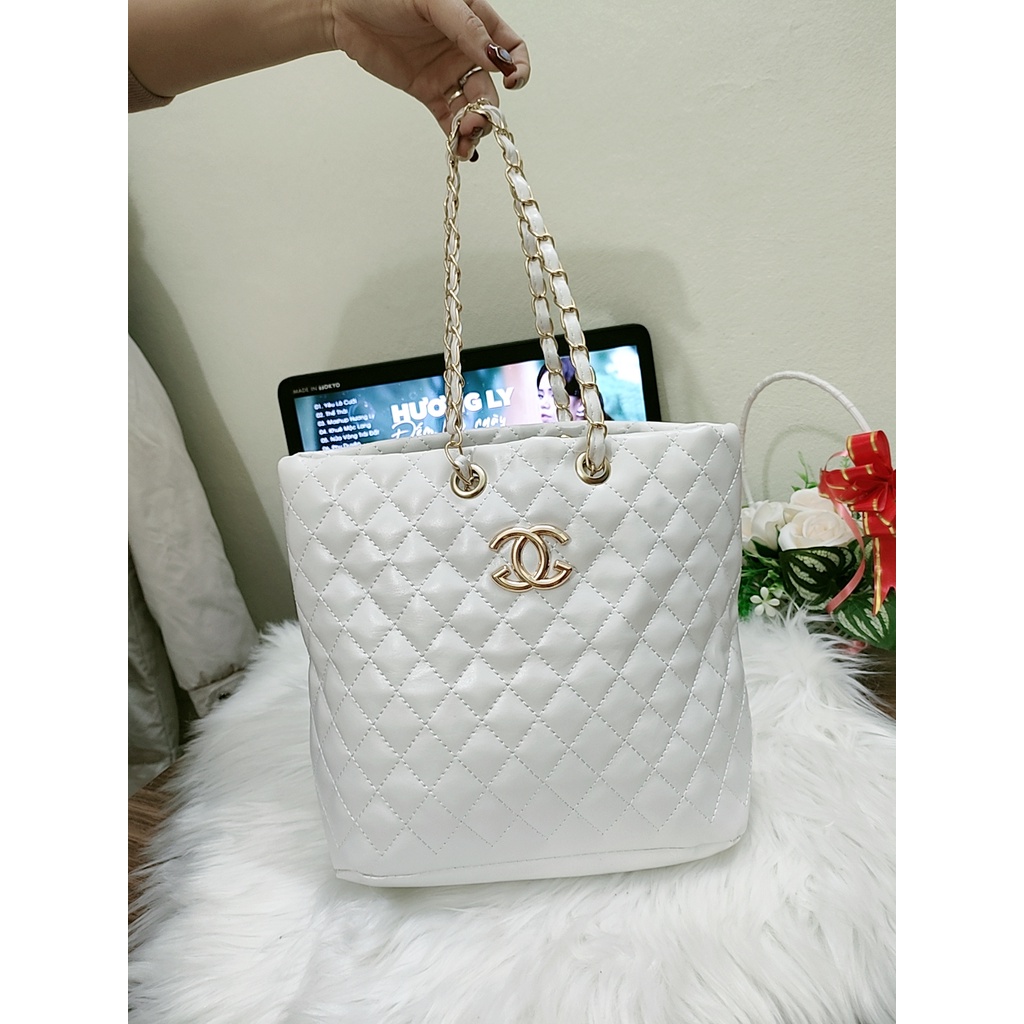 Túi xách chanel size 40 đáng vuông sang trọng - Túi đeo vai thanh lịch size 40 đường chỉ chắc chắn