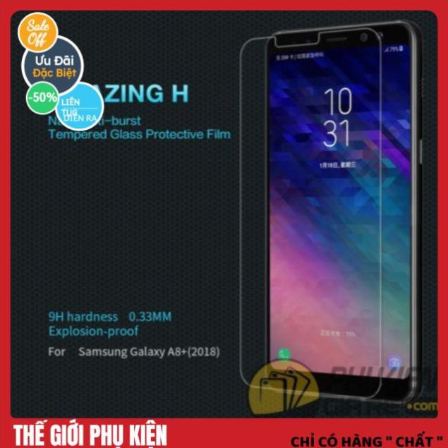 [SHIPNOW] Kính cường lực Nillkin Samsung Galaxy A8 Plus/ A8+ Amazing 9H hàng chính hãng