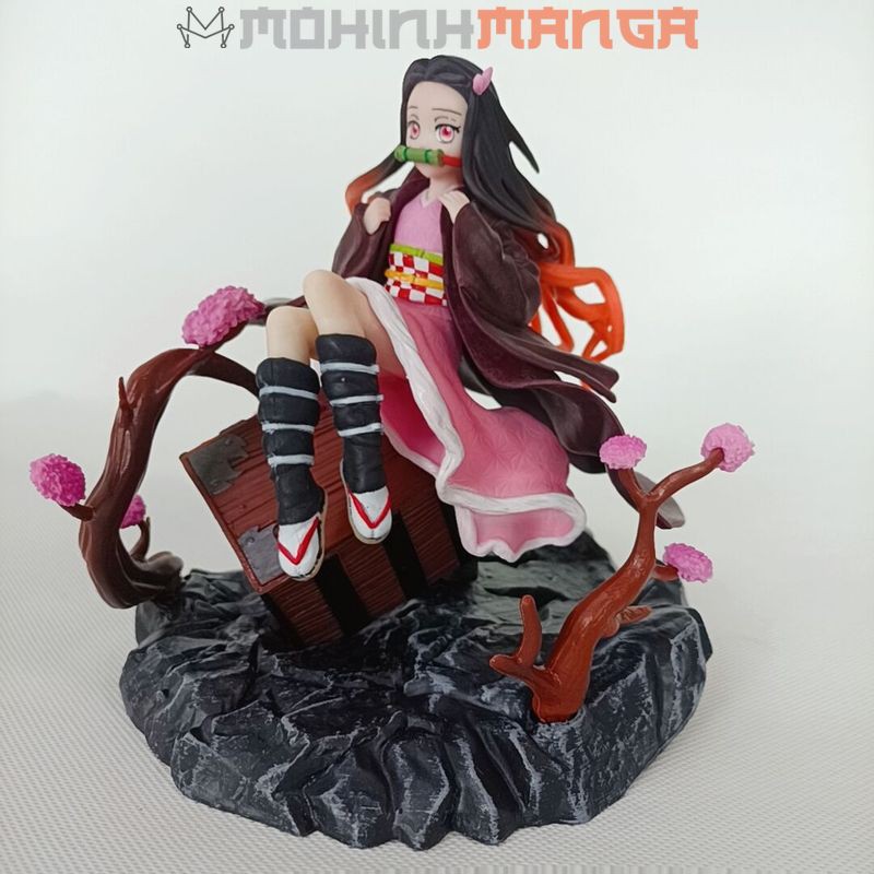 [CÓ QUÀ] Mô hình Nezuko Kamado ngồi (nhân vật em gái Tanjirou) figure Kimetsu no Yaiba Thanh Gươm Diệt Quỷ Cứu Nhân