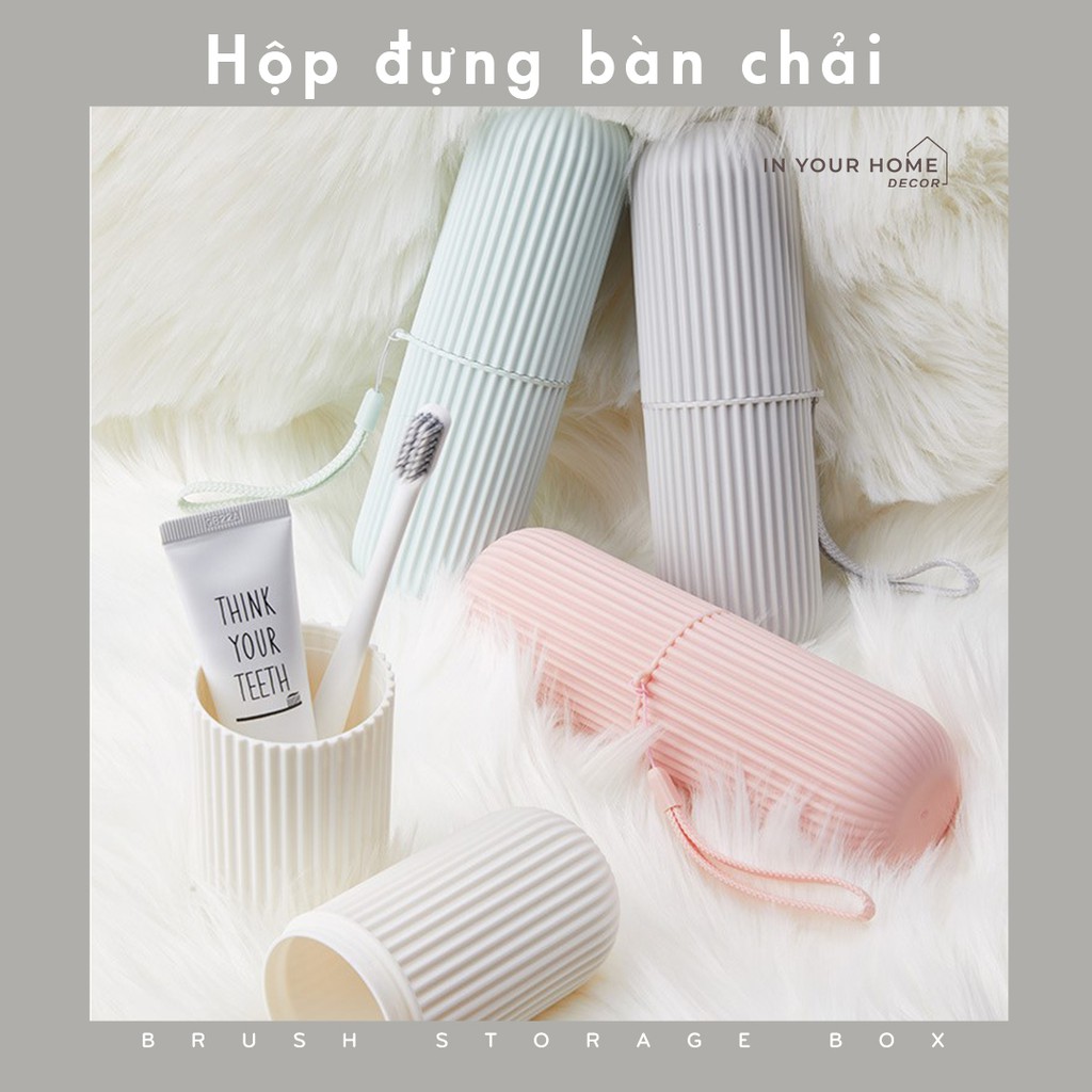 Hộp đựng bàn chải, kem đánh răng, khăn mặt thuận tiện mang du lịch nhỏ gọn