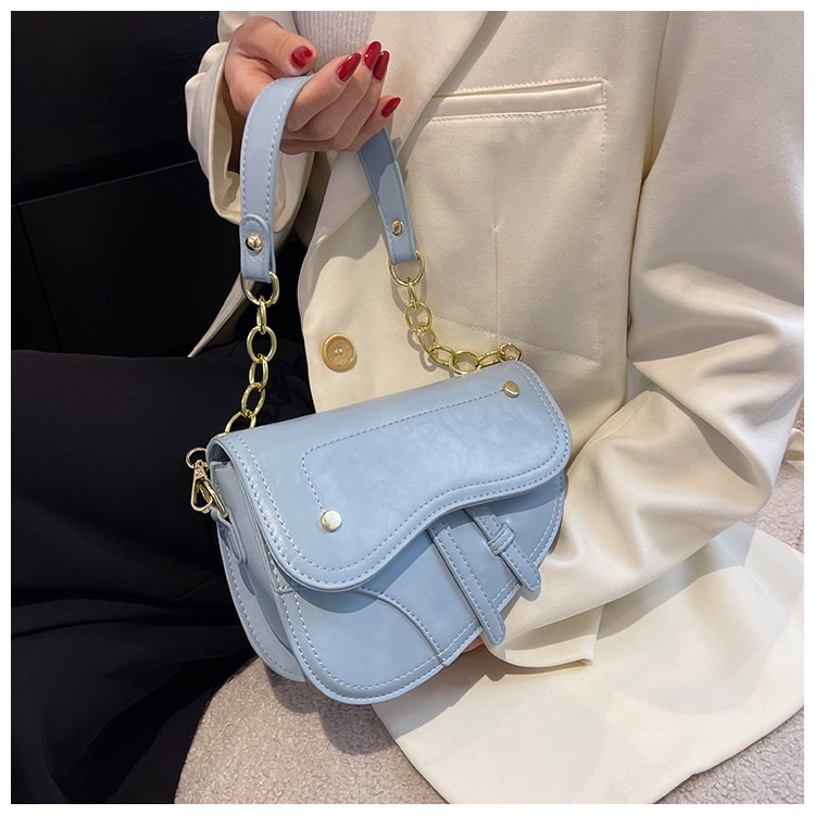 Túi đeo vai messenger IELGY kiểu yên ngựa kết cấu đơn giản thời trang cho nữ