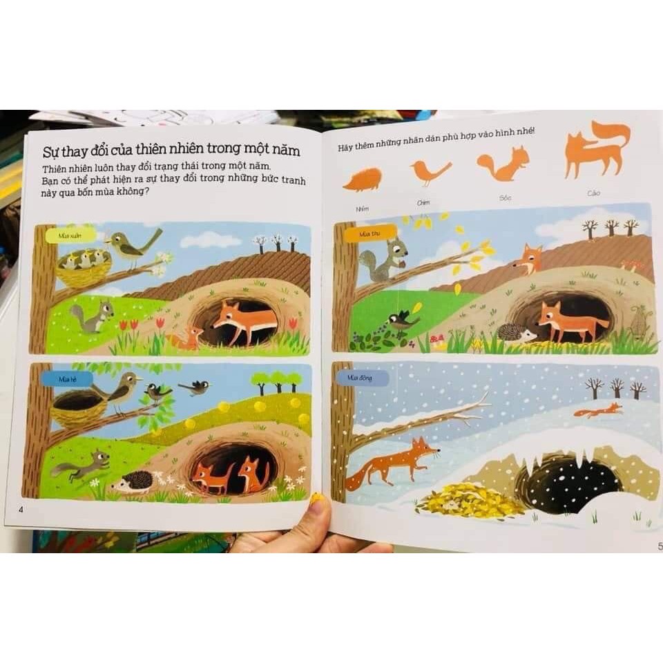 Sách Thế giới trong tay em Bóc dán bộ 5 cuốn
