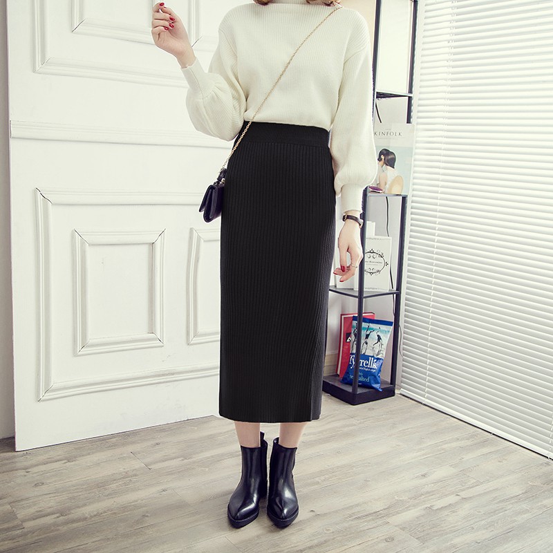 Chân váy bút chì xẻ tà dáng ôm cv02