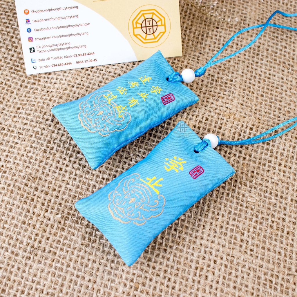 Túi Phước Lành May Mắn  Linh Phù Tây Tạng Tài lộc, May mắn Tình yêu, Bình an, Thi cử - Phong Thủy Tây Tạng