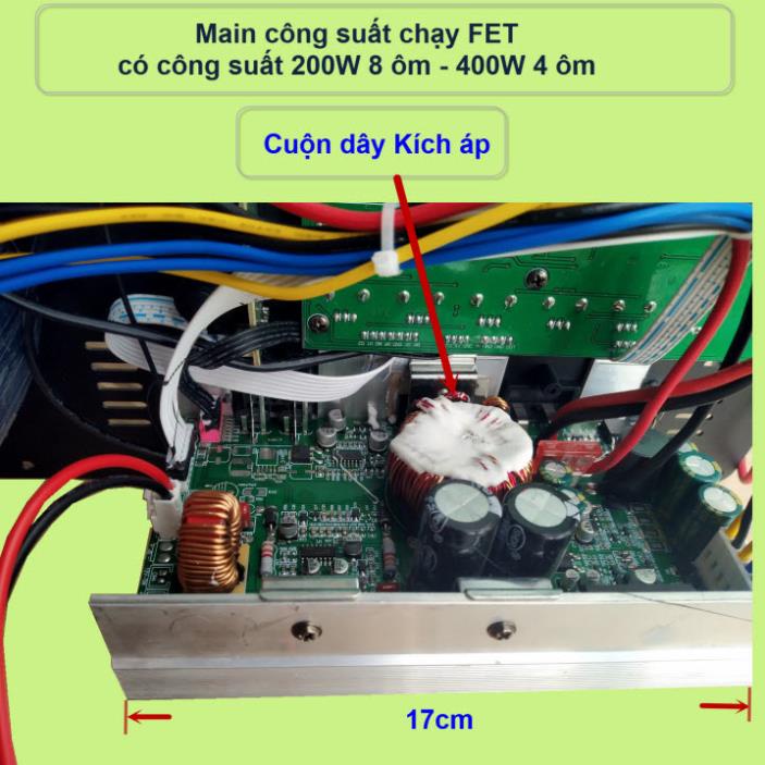 Mạch loa kéo Reverb DSP chạy FET công suất 200W 8 ôm – 400W 4 ôm, loa kéo 5 – 4 – 3 tấc