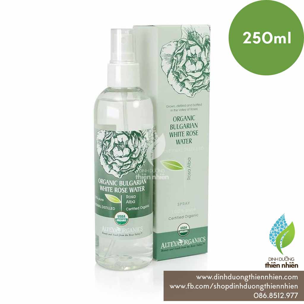 Nước Hoa Hồng Trắng Hữu Cơ Alteya Organics White Rose Water