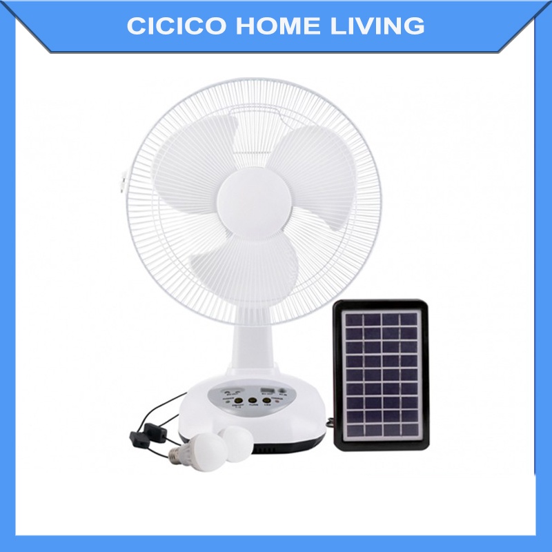 Quạt sạc tích điện Recharaeable Fan quạt sạc tích điện năng lượng mặt trời đa năng