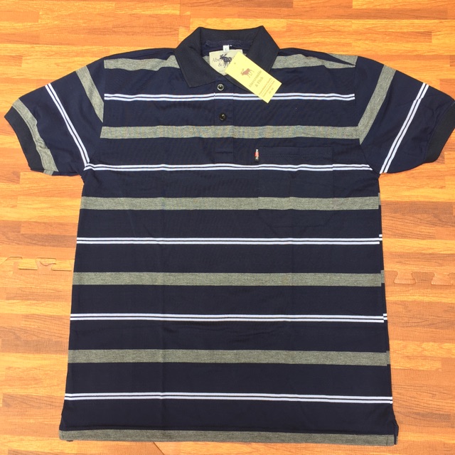 Áo phông nam kẻ sọc chất đẹp 100% Cotton 55-75kg