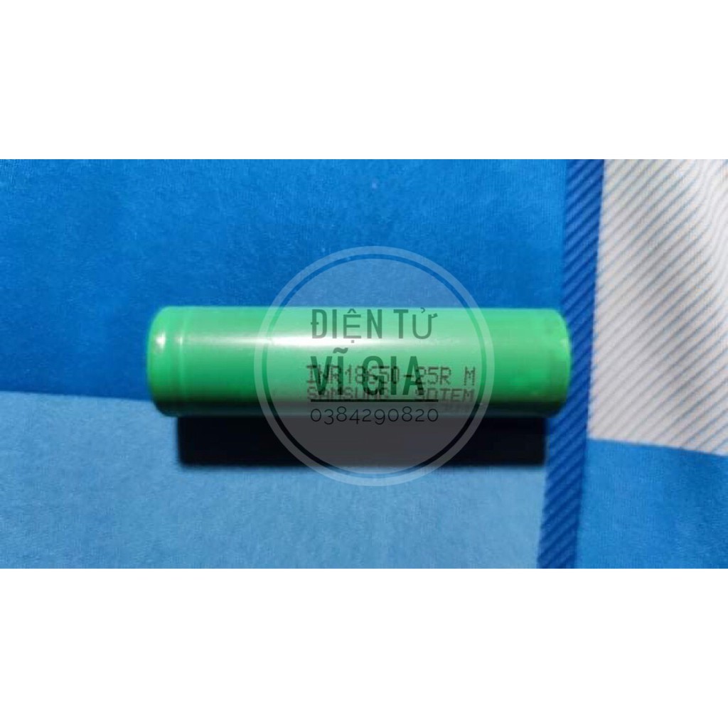 Pin Samsung 25R 18650 tháo máy dung lượng 2500mAh-xả 8C tức thời 35A