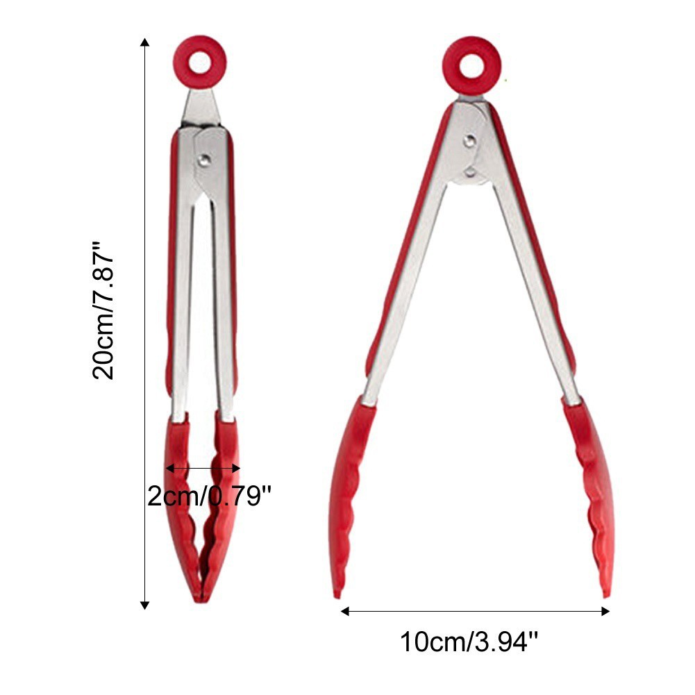 Kẹp Gắp Thức Ăn Bằng Silicon Có Tay Cầm Tiện Lợi