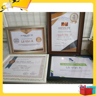Combo 2 Khung ảnh treo tường A4 - Khung hình mặt kính 21x30cm - WK1
