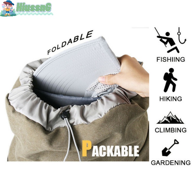 Nón Rộng Vành Chống Tia Uv Có Tấm Chắn Bảo Vệ Cổ Dùng Khi Đi Câu Cá