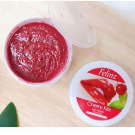 (Hàng Mới Về) Son Tẩy Tế Bào Chết Môi Felinz Màu Cherry Kiss