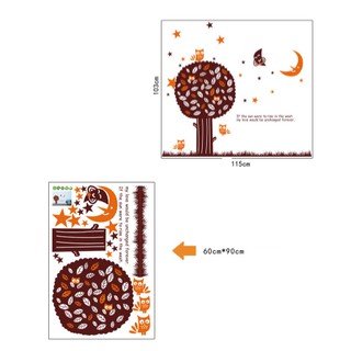 Decal trang trí tường Cây nâu lớn