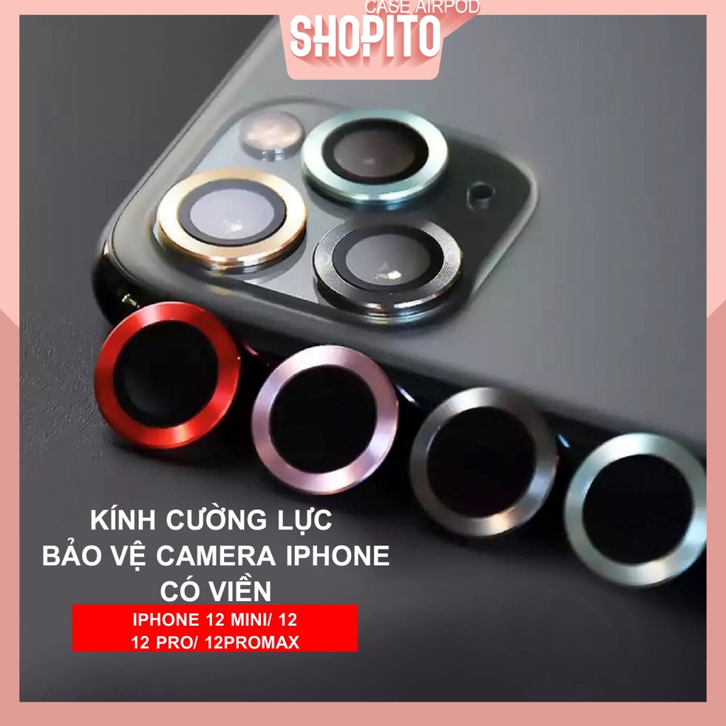 Bảo vệ Camera iphone Kính Cường Lực cao cấp CL1 tiPhone 12/ iPhone 12 Mini/ iPhone 12 Pro/ iphone 12 Pro Max/ Akilo Case