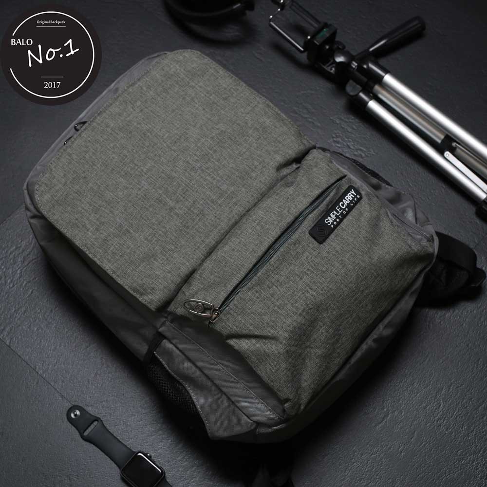 Balo Thời Trang Cao Cấp Simple Carry B2B01 B.Grey