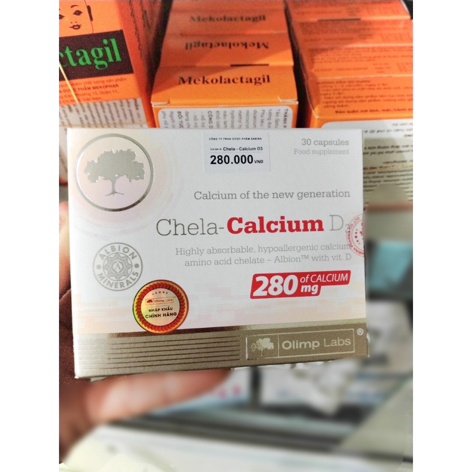 chela calcium d3 - vitamin bầu bổ sung canxi và vitamin d3 trước và sau sinh thumbnail