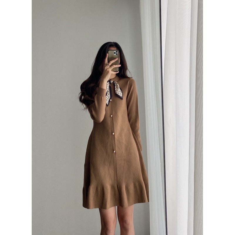 váy len kèm khăn lụa 3965 | BigBuy360 - bigbuy360.vn