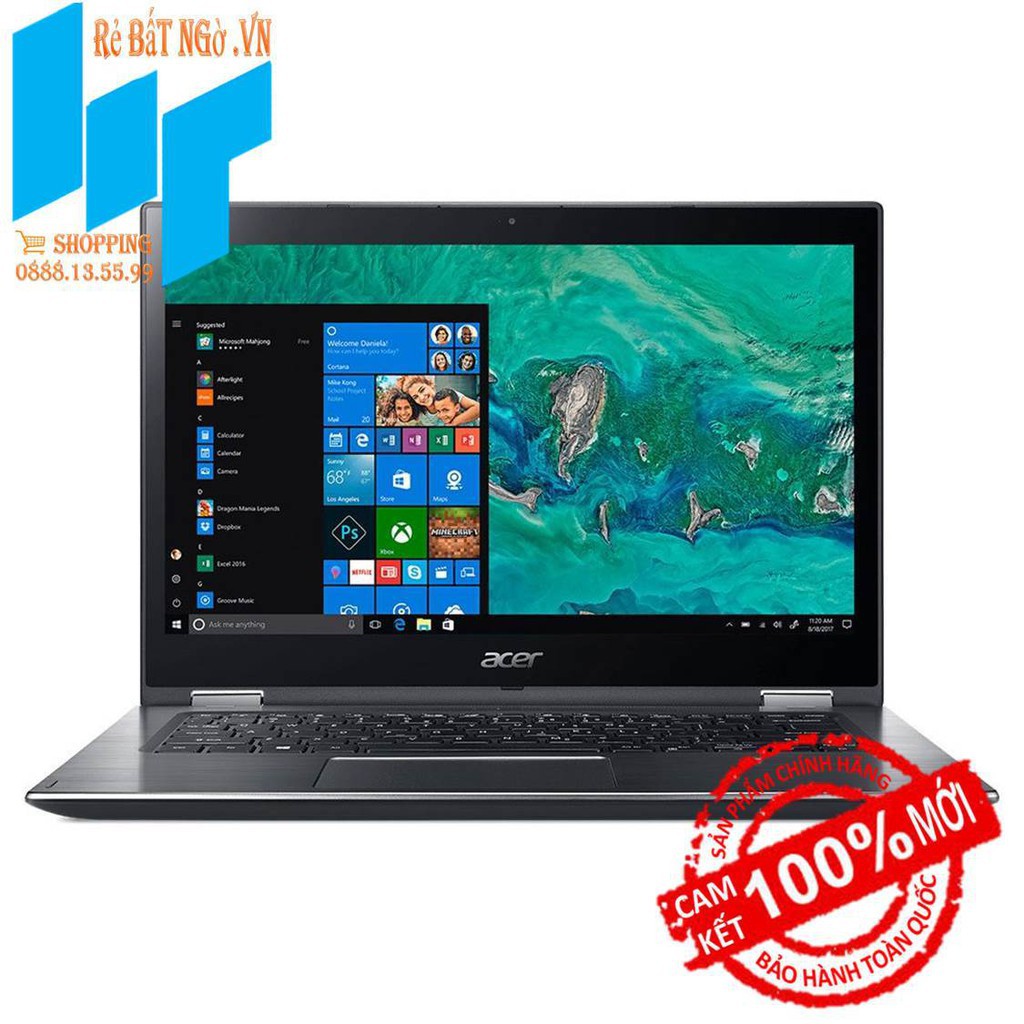 Laptop Acer Spin 3 SP314-51-51LE NX.GZRSV.002 14 inch FHD_i5-8250U_4GB_UHD 620_Win10_1.7 kg | BigBuy360 - bigbuy360.vn