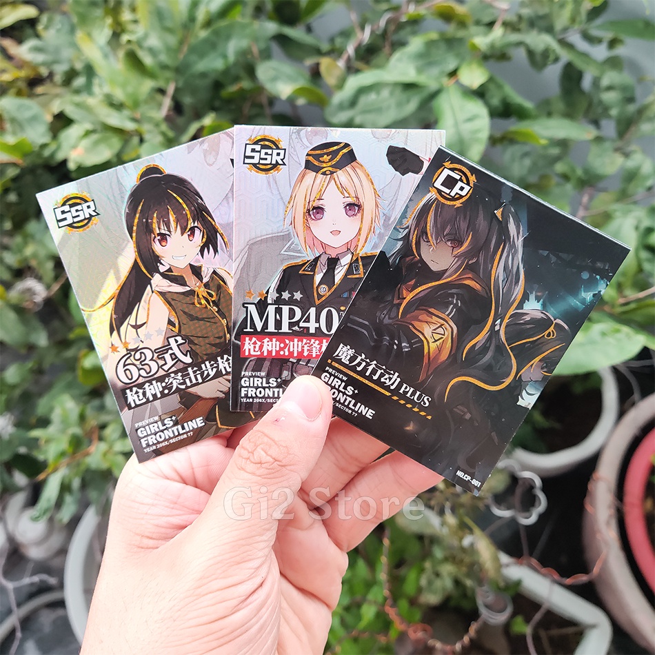 Set ảnh thẻ nhân phẩm game Girls' Frontline ngẫu nhiên giấy cứng cao cấp siêu rẻ (Mẫu mới)