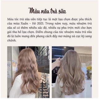Combo thuốc nhuộm tóc màu nâu sữa