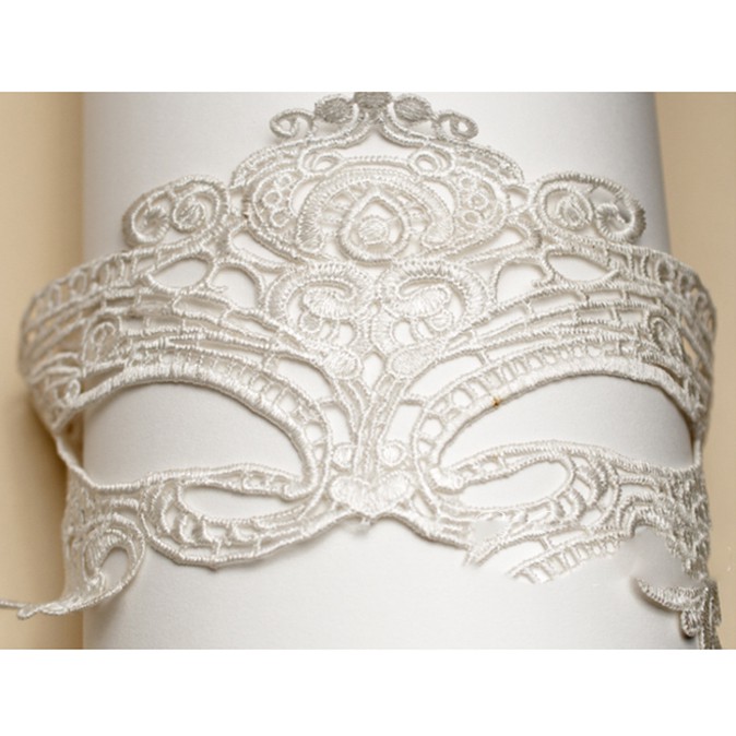Mặt nạ ren Cosplay cho nữ - Màu trắng