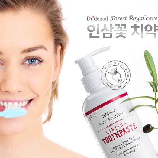 Kem Đánh Răng Chiết Xuất Nhân Sâm Đỏ Dr.Dental Forest 500Ml / Kem Đánh Răng 200G