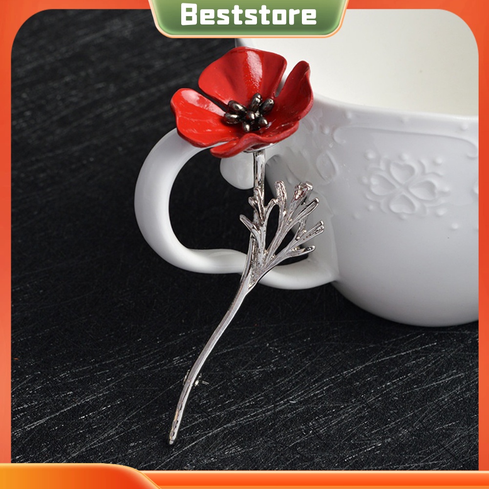 Ghim cài áo hình hoa phong cách vintage thời trang
