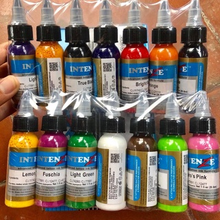Set 14 màu mực tập xăm Intenze