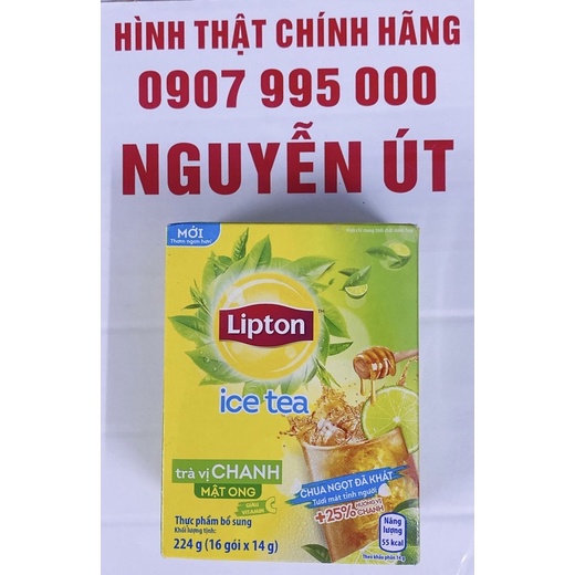 lipton chanh hộp 16 gói x14g