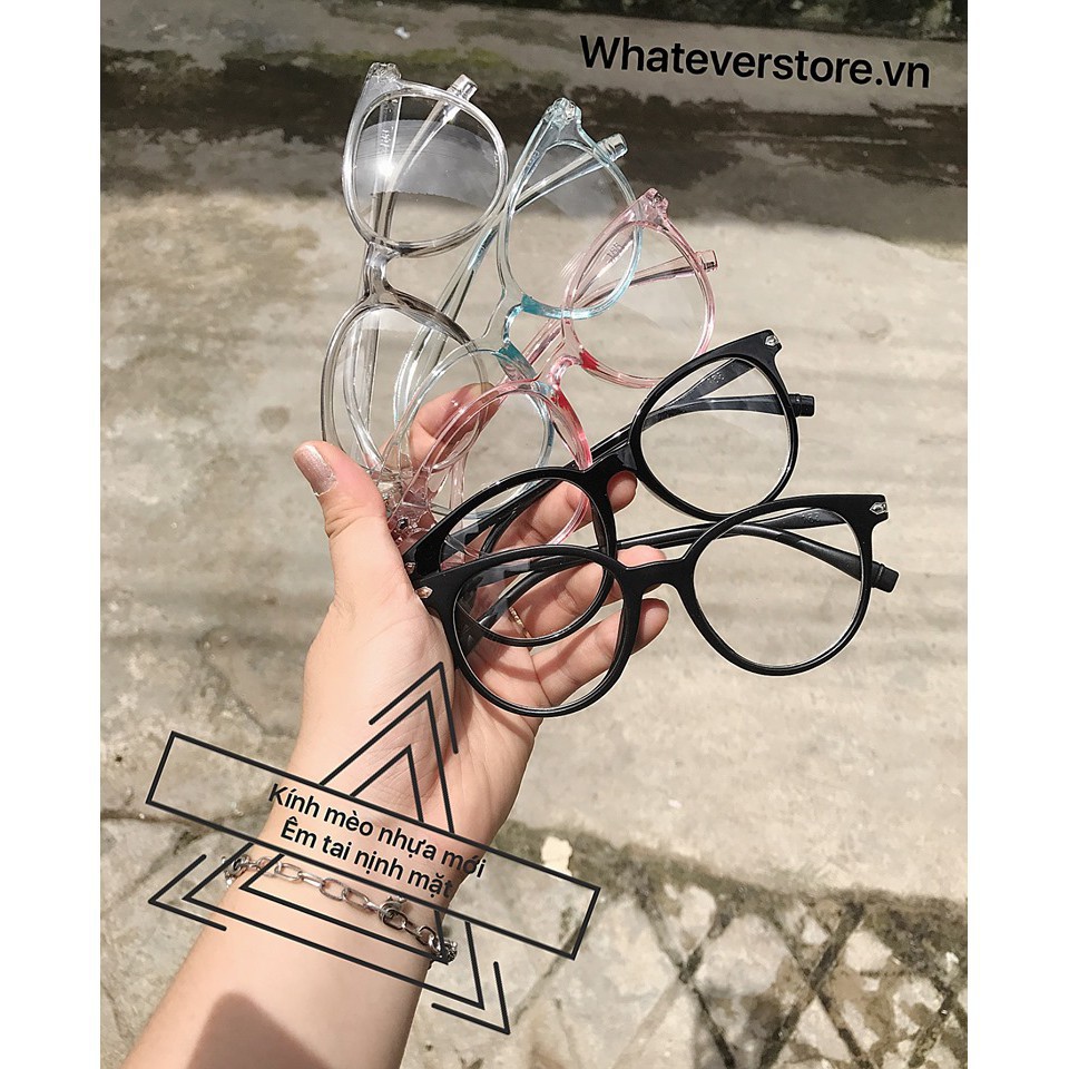 Kính giả cận ♥️FREESHIP♥️ Mắt kính giả cận MÈO NHỰA chất mềm êm tai | BigBuy360 - bigbuy360.vn