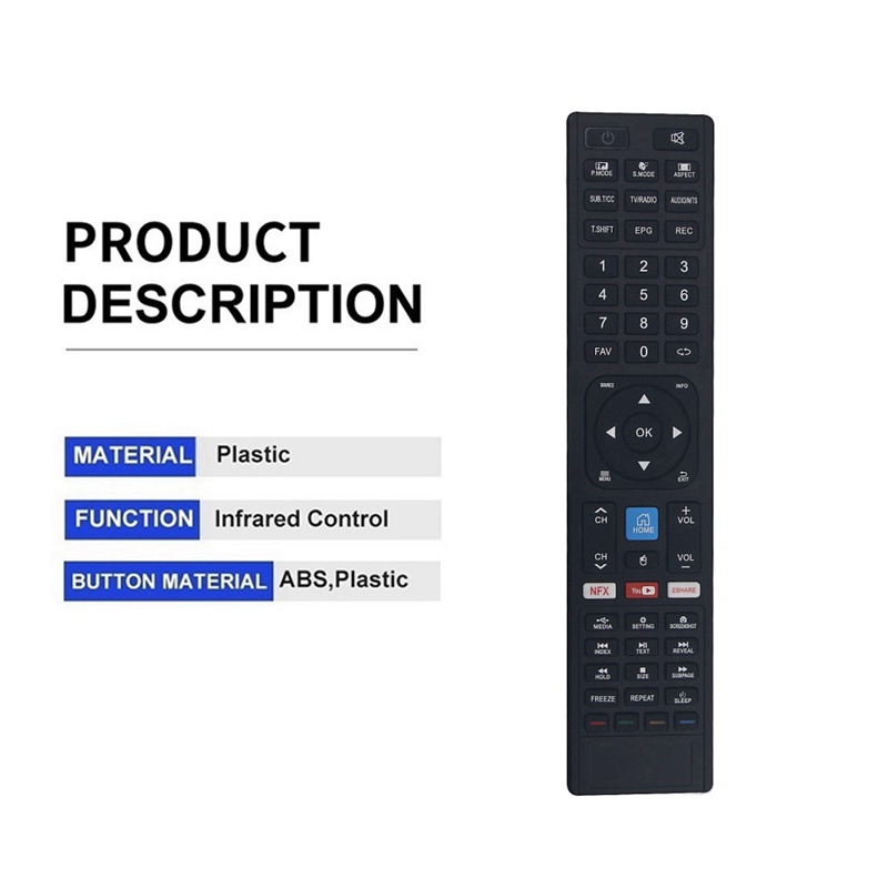 Remote Control for JVC RM-C3401 LT-50N750 LT-55N685AN LT-55N775AN LT-65N785A LT-75N785A LT-65N785AN 4K UHD Smart LED TV