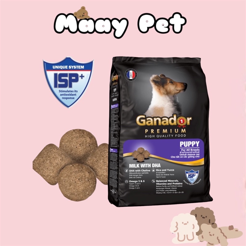 Thức Ăn Hạt Khô Ganador Puppy Chó Con Vị Sữa Và DHA Ganador 400gr