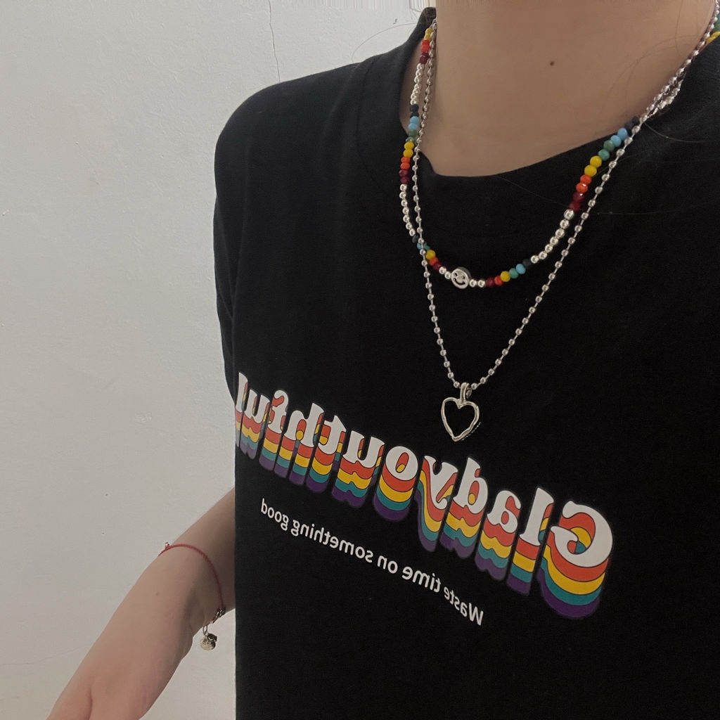 Vòng cổ Chuỗi Hạt Hình Mặt Cười Dễ Thương Cho Nữ